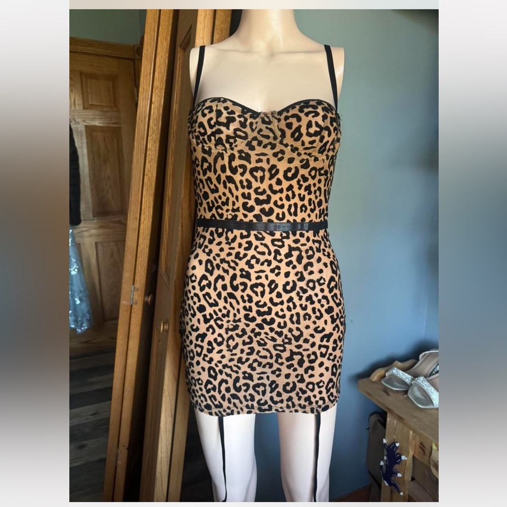 Frederick's of Hollywood Animal Print Mini Dress